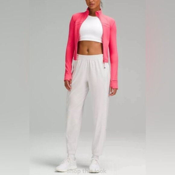 🆕Lululemon🍋 Define Cropped Jacket Colour Glaze Pink Sz 4 - Picture 3 of 10